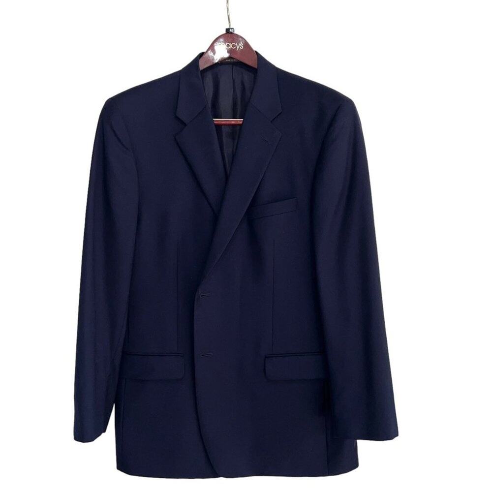 Tasso Elba Men's 100% Wool Sports Coat, Black, 46L